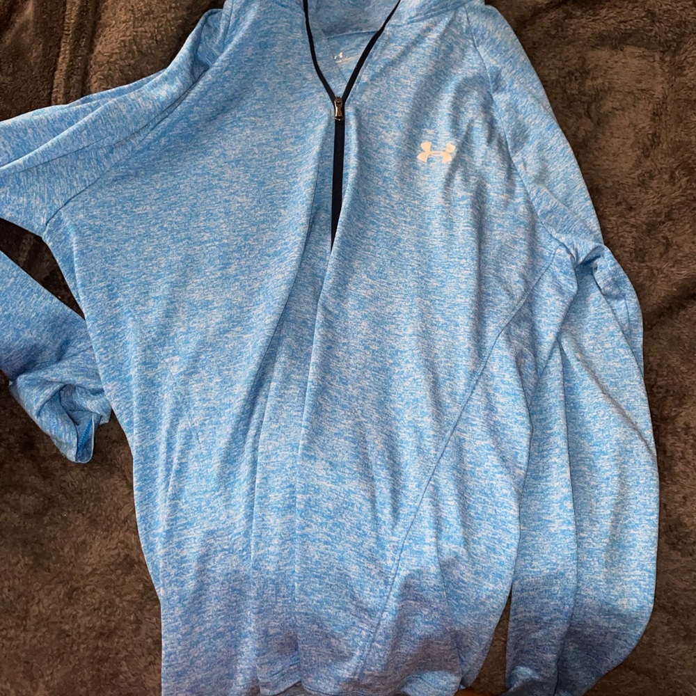 Adidas athletic long sleeve tea/quarters zip